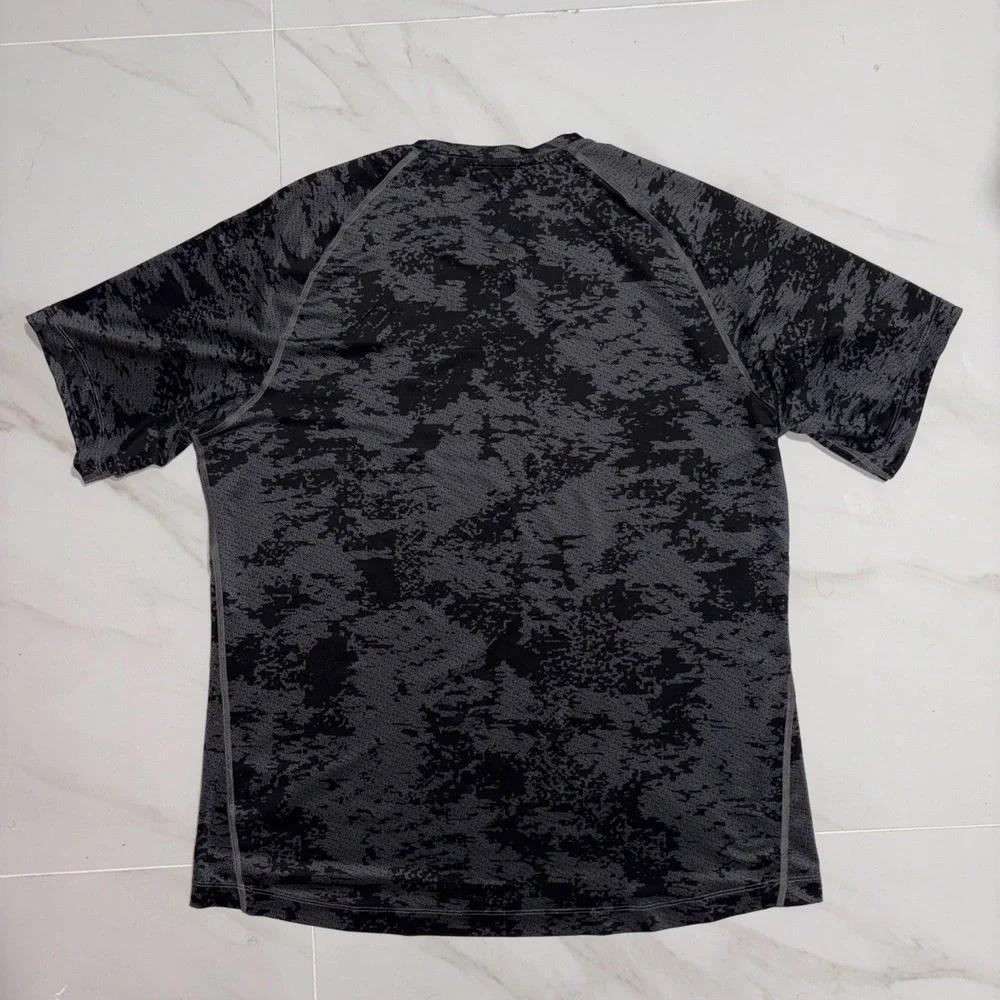 Nike Pro Shirt Mens XL Black Digital Camouflage Dri Fit Performance Active Tee